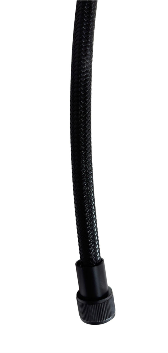 Hydroflow Black Nylon Braided DN15 15mm X 450mm Female Flexible Hose L Hydroflow Black Nylon Braided DN15 15mm X 450mm Female Flexible Hose L