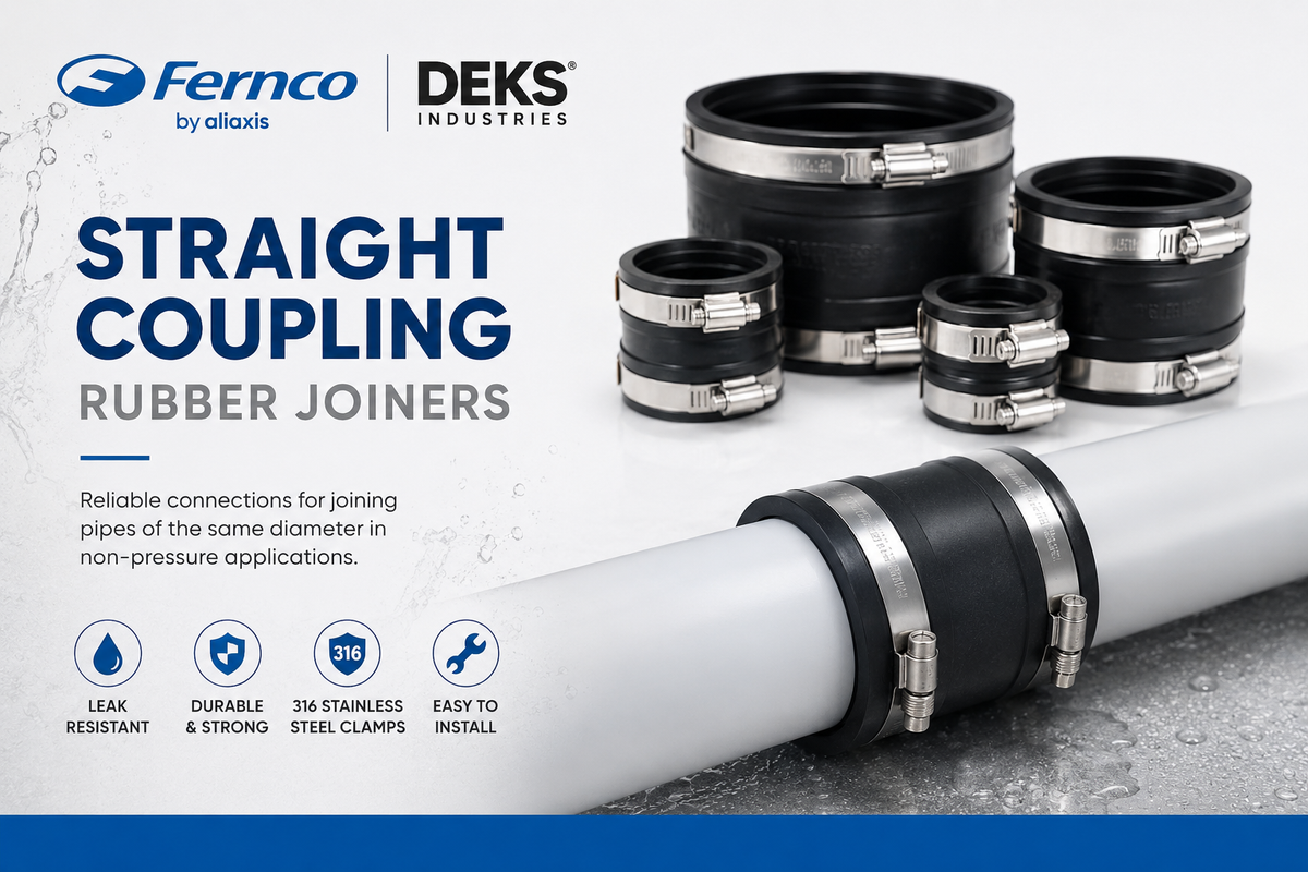 Straight coupling rubber joiners – All Plumbing Online