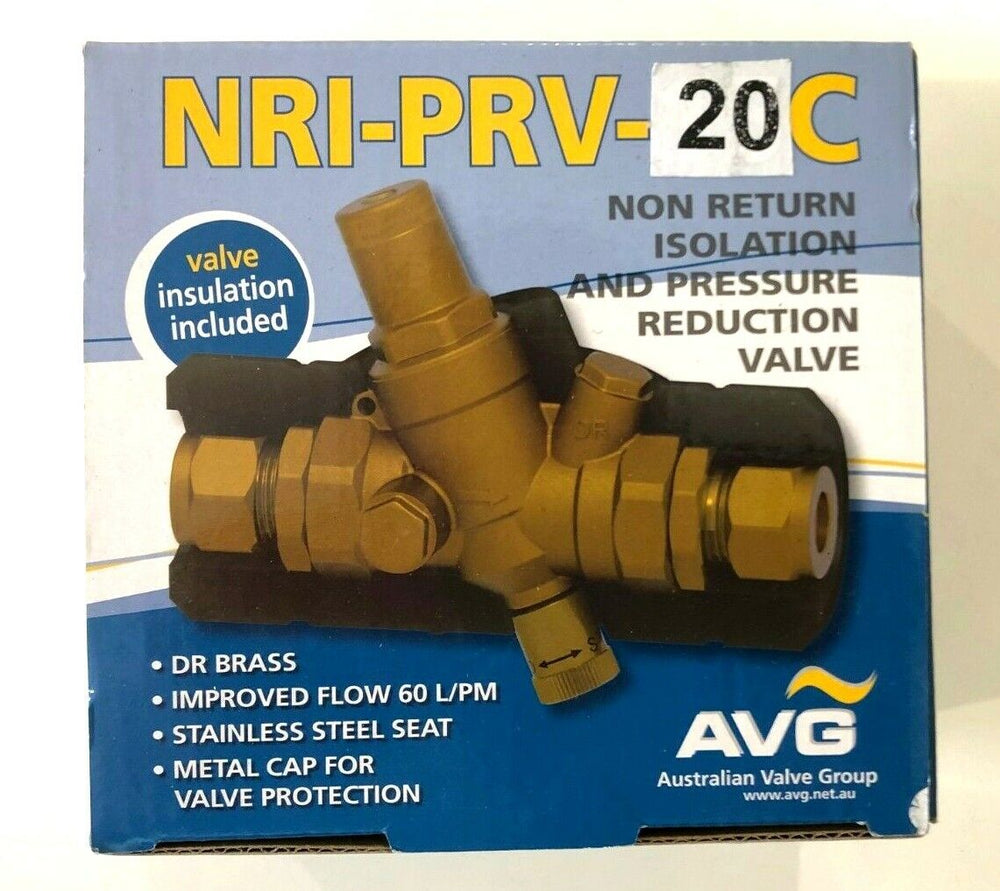 
                  
                    Load image into Gallery viewer, AVG 20mm 3/4&amp;quot; NRI-PRV-20C Non Return Isolation Pressure Reducing Combo Valve
                  
                