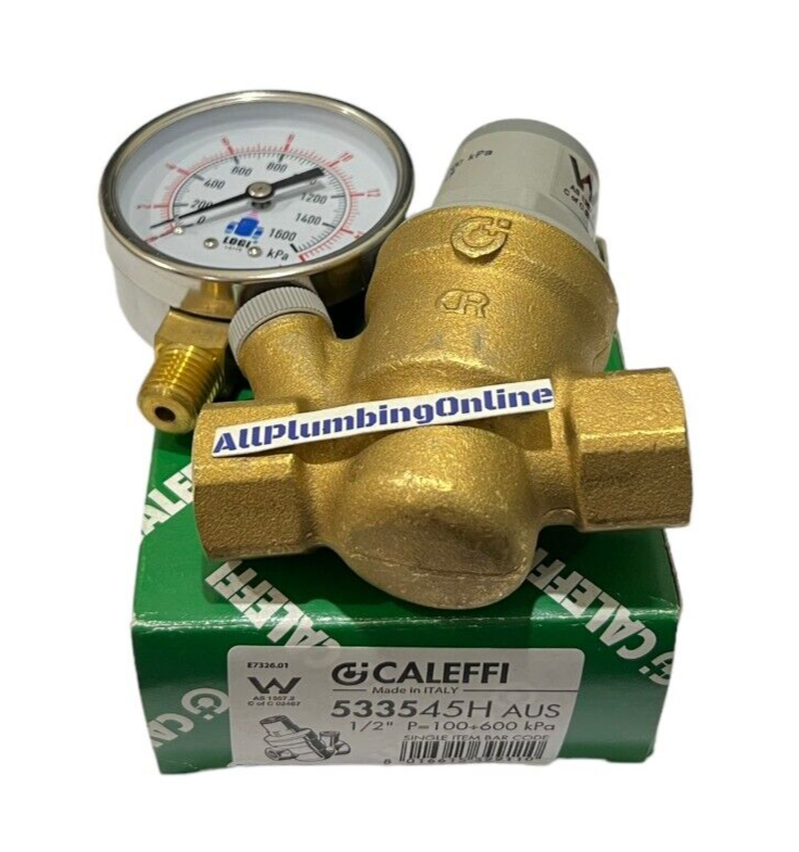 
                  
                    Load image into Gallery viewer, CALEFFI 533545H High Performance Pressure Reducing Valve with Gauge
                  
                