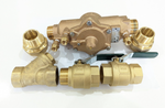 Watts 009-040-ULBS 40mm 1 ½" RPZ Reduced Pressure Zone Backflow Preventer Kits unions, strainer and ball valves