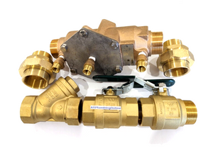 
                  
                    Load image into Gallery viewer, Products Watts 007-040 40mm 1½&amp;quot; DCV Double Check Valve Backflow Preventer Kits with Unions
                  
                