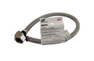 
                  
                    Load image into Gallery viewer, AW FH450 Female Thread 15mm (½&amp;quot;) x 450mm Stainless Steel Braided Flexible Hose
                  
                