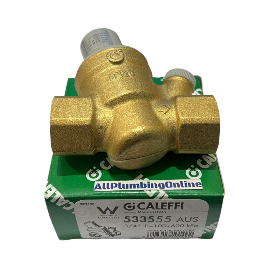 
                  
                    Load image into Gallery viewer, CALEFFI 533555 Inline ¾&amp;quot; 20mm Pressure Reducing Valve
                  
                