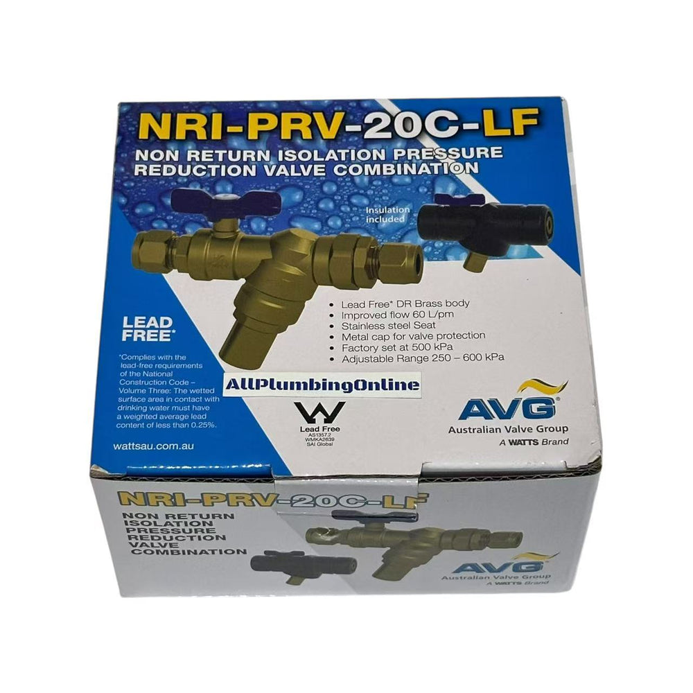 
                  
                    Load image into Gallery viewer, AVG 20mm NRI-PRV-20C Non Return Isolation Pressure Reducing Combo Valve
                  
                