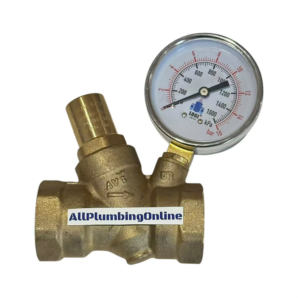 25mm Pressure Reducing Valve with Gauge 