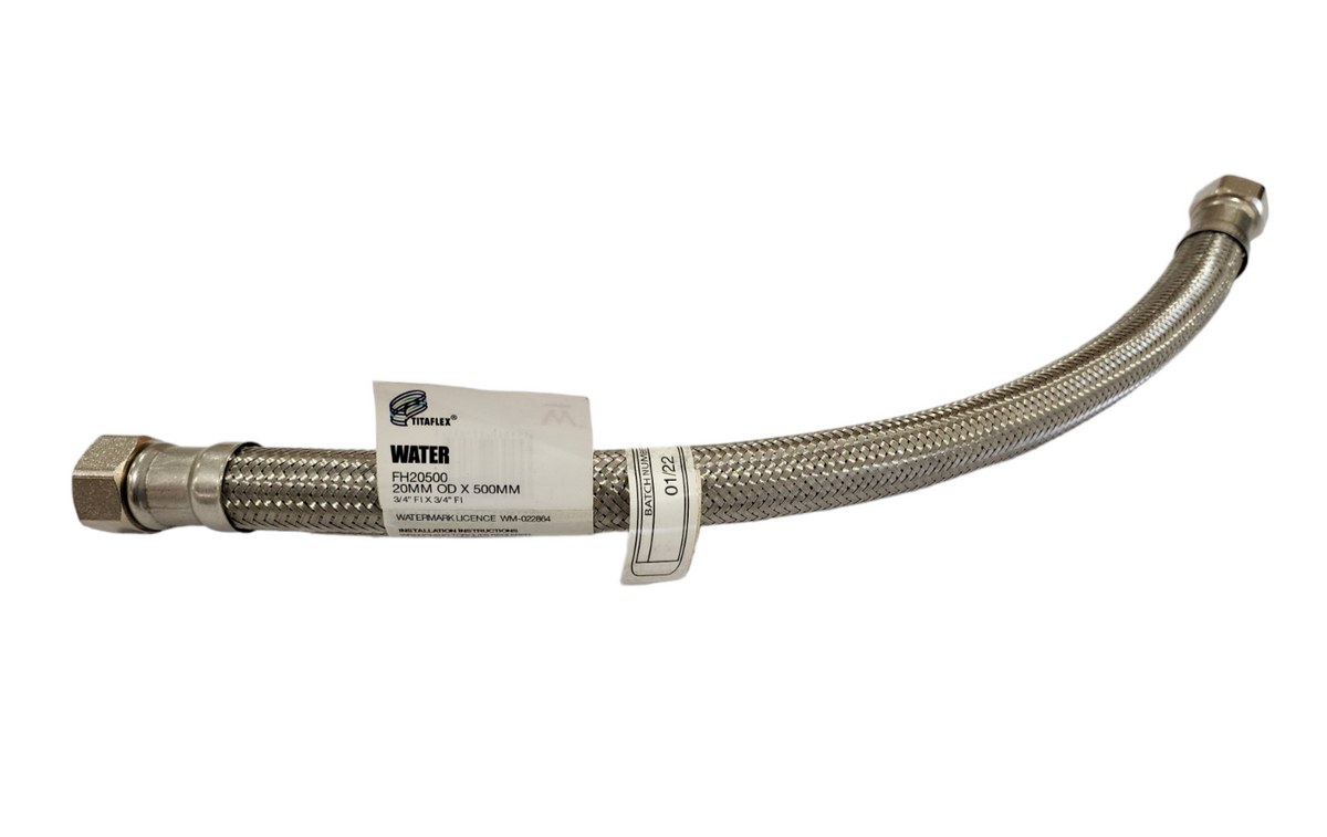 AW FH20500LF Female Thread DN20 500mm Stainless Steel Braided Flexible ...