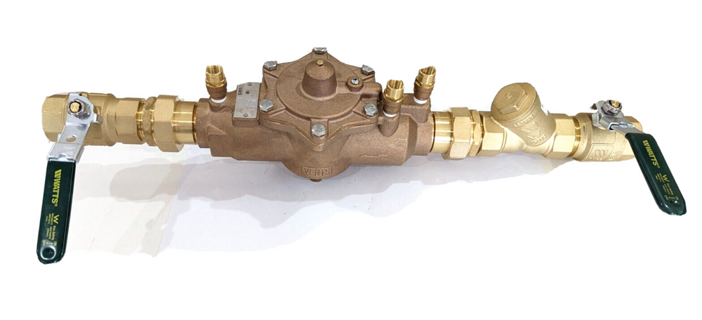 Watts 009-032-ULBS 32mm 1¼" RPZ Reduced Pressure Zone Backflow Preventer kits Assembly with unions, strainer and ball valves