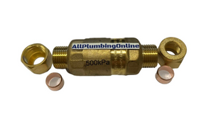 
                  
                    Load image into Gallery viewer, APO 15mm ½&amp;quot; 500kPa Male Compression Pressure Limiting Valve
                  
                