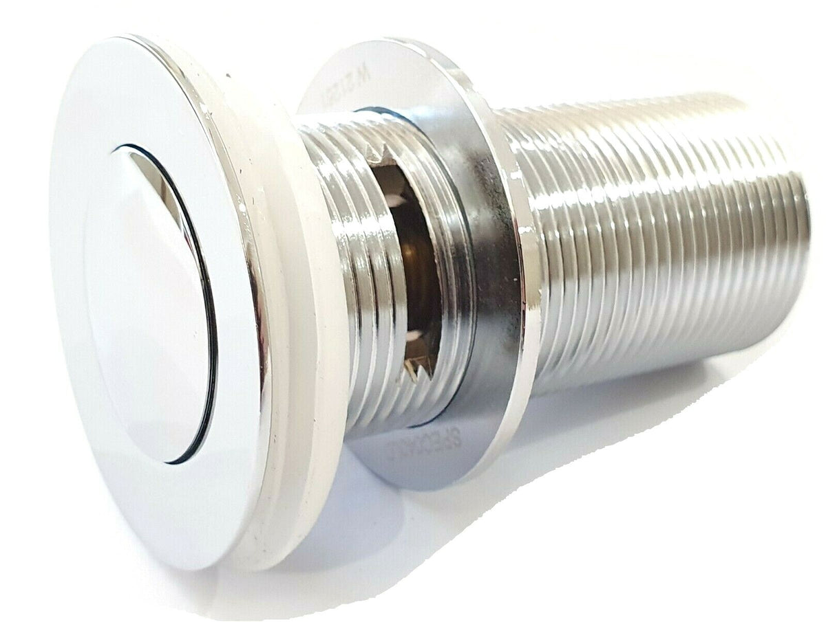 AW PW3290W 32mm x 90mm Chrome Vanity Basin Pop Up Plug Overflow Waste ...