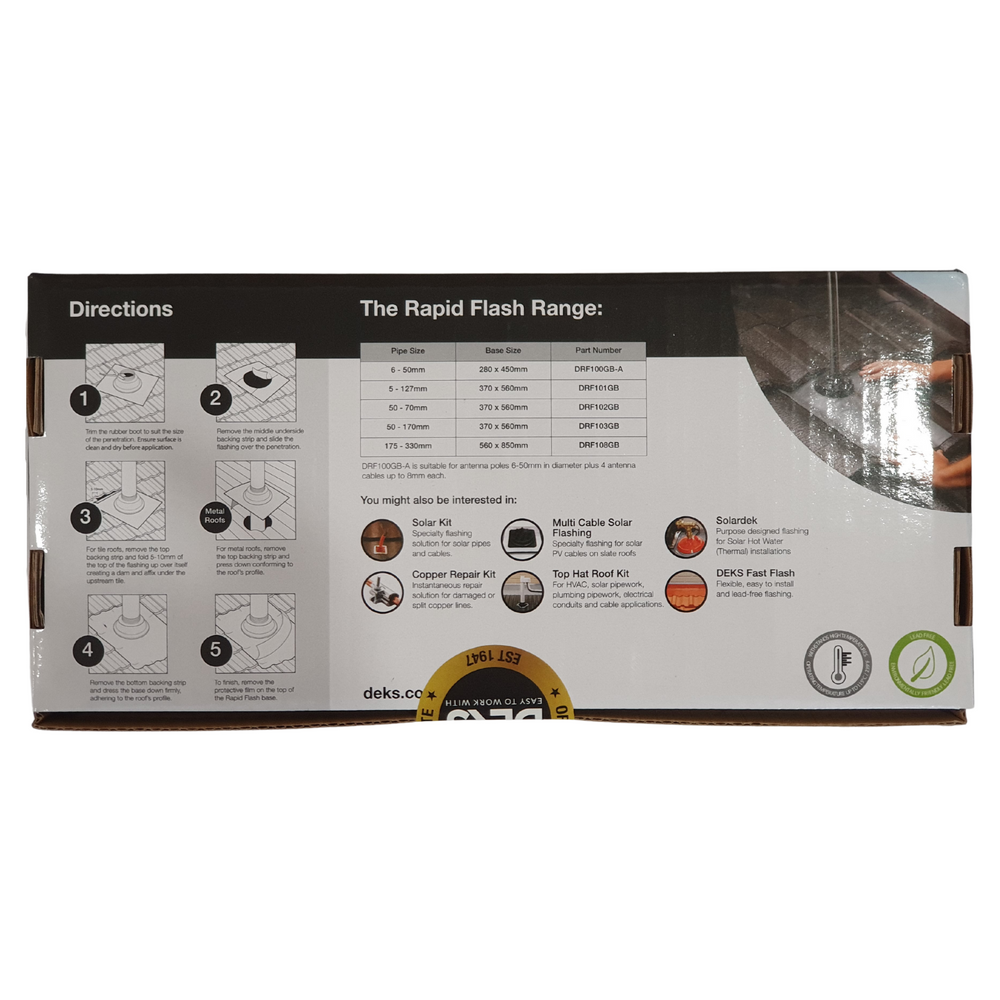 
                  
                    Load image into Gallery viewer, Deks Rapid Flash Dektite roof flashing
                  
                