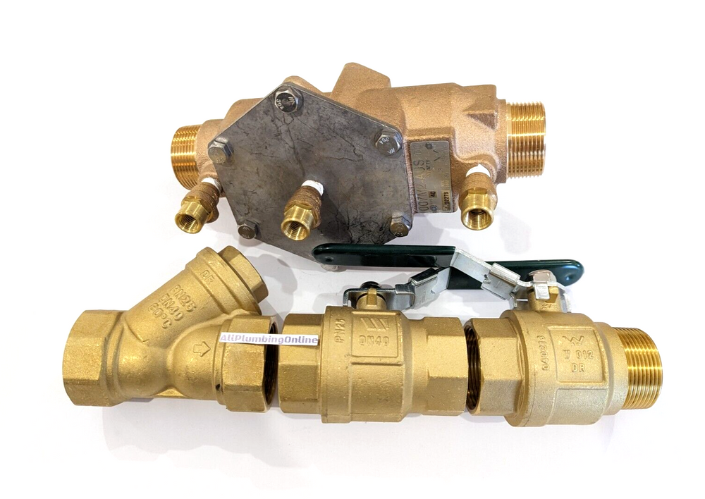 
                  
                    Load image into Gallery viewer, Products Watts 007-040 40mm 1½&amp;quot; DCV Double Check Valve Backflow Preventer Kits exc Unions
                  
                