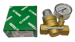 
                  
                    Load image into Gallery viewer, CALEFFI 533555H Pressure Reducing Valve with Gauge
                  
                