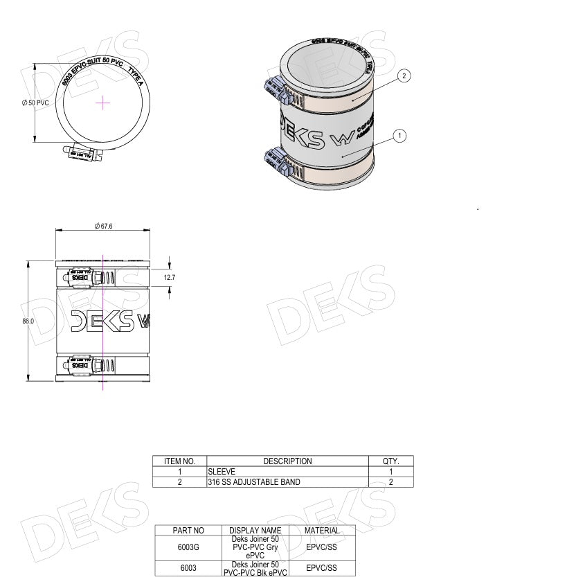 
                  
                    Load image into Gallery viewer, PVC Pipe Joiner
                  
                