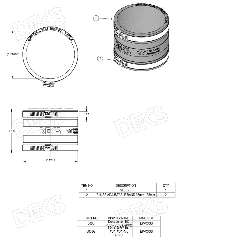 
                  
                    Load image into Gallery viewer, PVC Pipe Rubber
                  
                