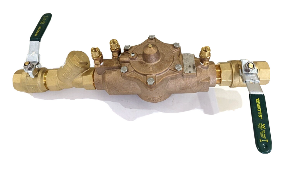 
                  
                    Load image into Gallery viewer, Watts 009-032-LBS 32mm 1¼&amp;quot; RPZ Reduced Pressure Zone Backflow Preventer kits Assembly strainer/ball valves, no unoins
                  
                