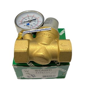 
                  
                    Load image into Gallery viewer, CALEFFI 533565H High Performance 1&amp;quot; 25mm Pressure Reducing Valve with Gauge
                  
                