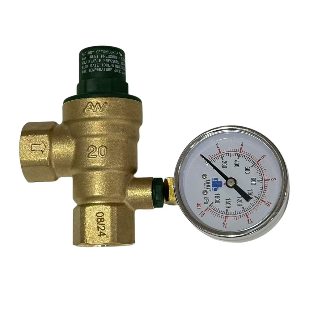 
                  
                    Load image into Gallery viewer, AW RAPR20LF Right Angle ¾&amp;quot; 20mm Pressure Reduction Valve, 150-600kPa adjustable
                  
                