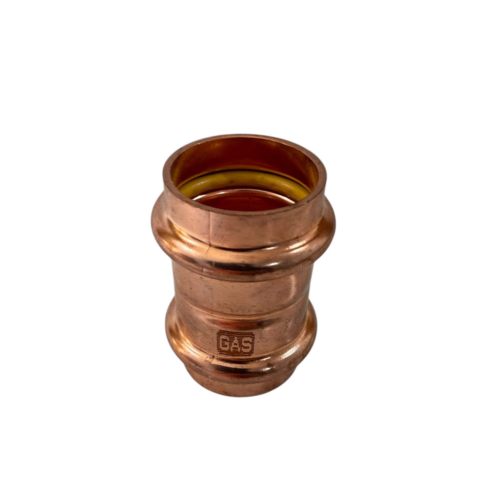 
                  
                    Load image into Gallery viewer, Brasshards Cupress Copper Gas Press Fitting Straight Coupling
                  
                