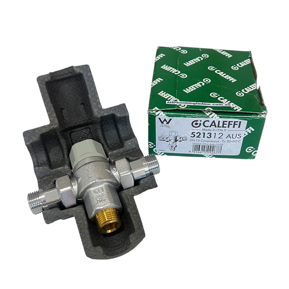 
                  
                    Load image into Gallery viewer, CALEFFI 521312 15mm Standard Tempering Mix Valve
                  
                