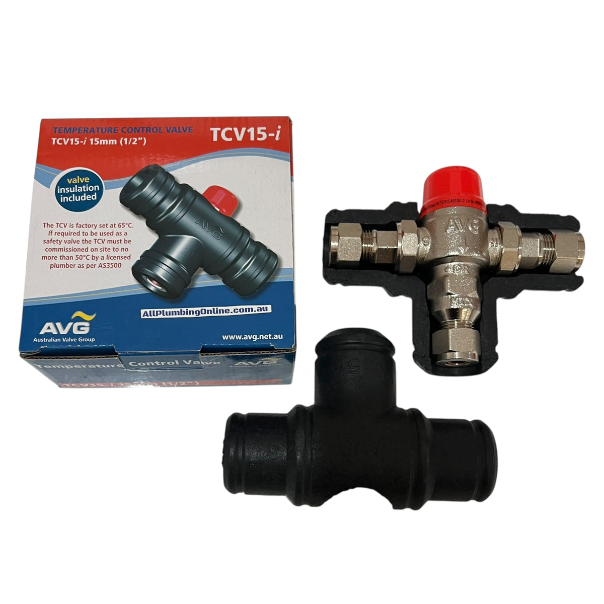 AVG TCV15 15mm Temperature Control Valve (65°C Tempering Mix Valve ...