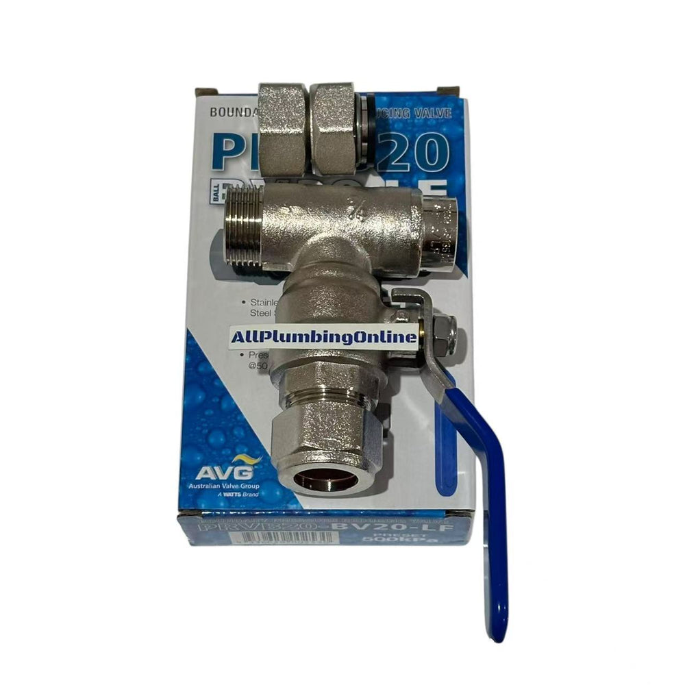 
                  
                    Load image into Gallery viewer, AVG PRVB20-BV20 Boundary Pressure Reduction Valve with Isolation Ball Valve
                  
                