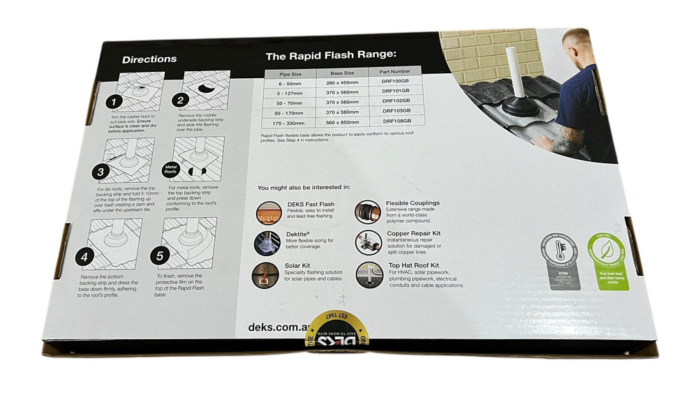 
                  
                    Load image into Gallery viewer, Deks roof flashing 50–170mm
                  
                