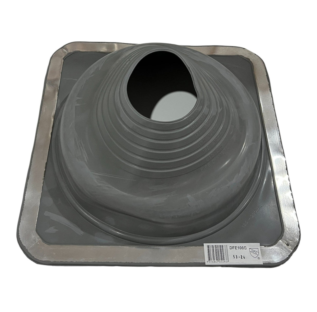 DEKS Grey DFE106G 125-230mm Dektite Metal Roof Flashing – All Plumbing ...
