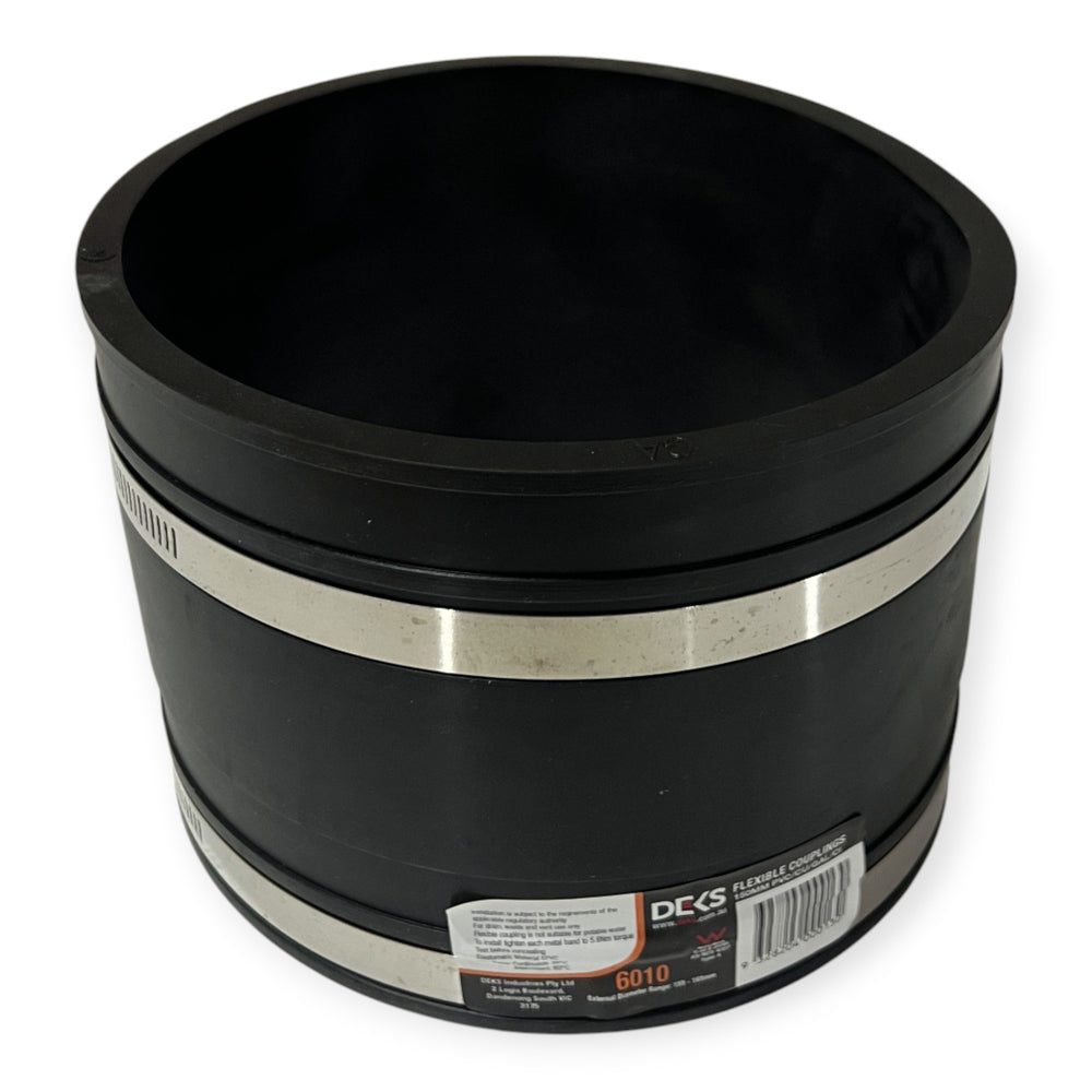Deks 6010 DN150 PVC Rubber Joiner Coupling OD 155-165mm – All Plumbing ...