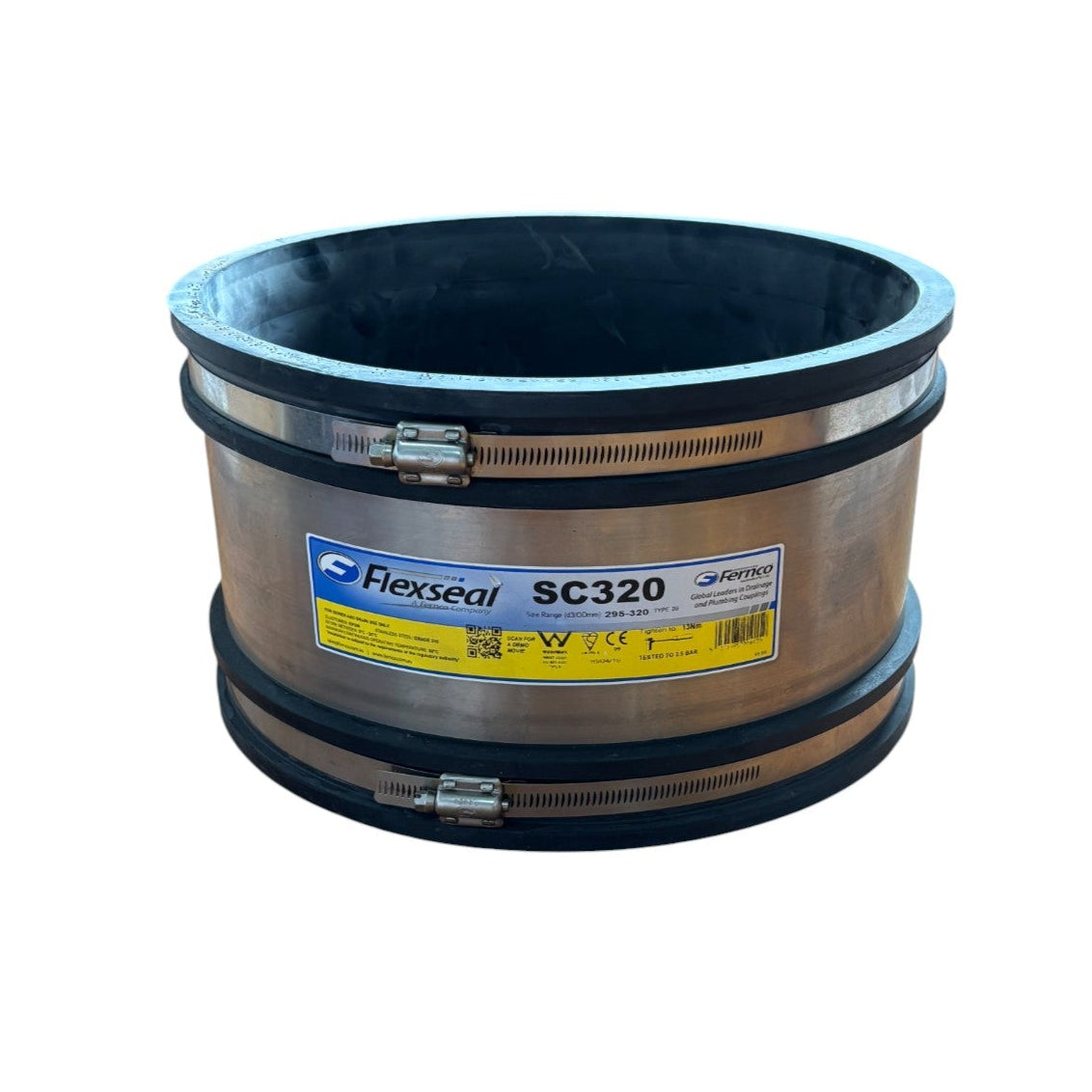Fernco Flexseal SC320 Shear Banded Coupling for 295-320 mm OD Pipe ...