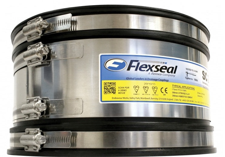 Fernco Flexseal SC95 Shear Banded Coupling for 80-95 mm OD Pipe – All ...
