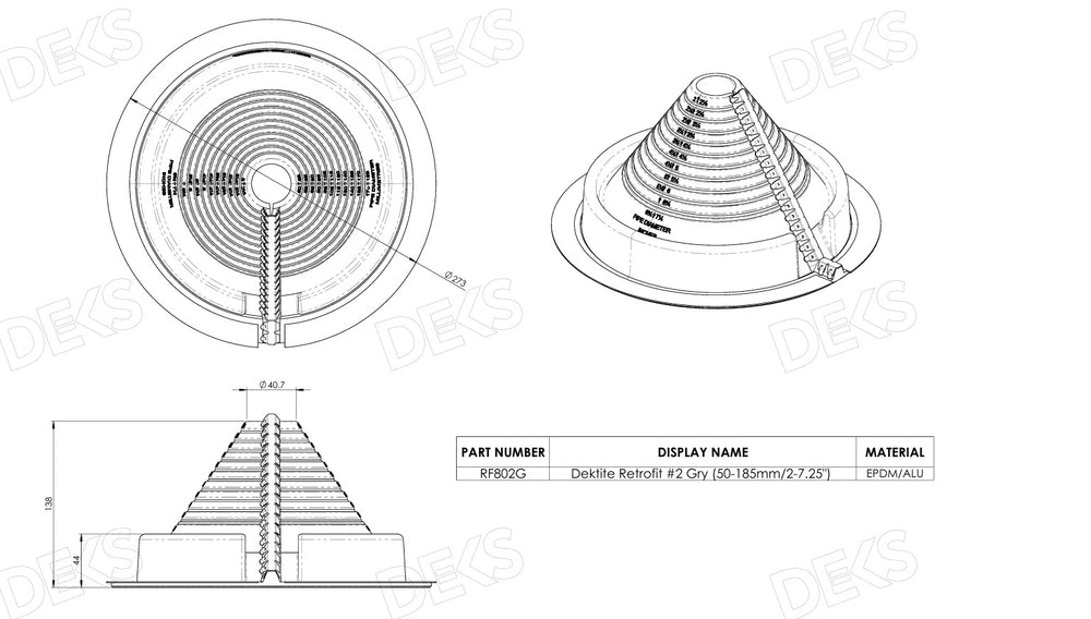 
                  
                    Load image into Gallery viewer, Deks Roof Flashing
                  
                