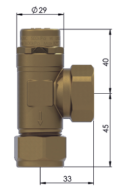 
                  
                    Load image into Gallery viewer, AVG 20mm PRVB20-500C Pressure Reduction Valve Boundary PRVB Right Angle
                  
                