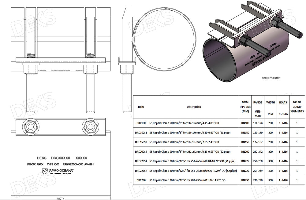 
                  
                    Load image into Gallery viewer, Pipe Repair Clamp
                  
                