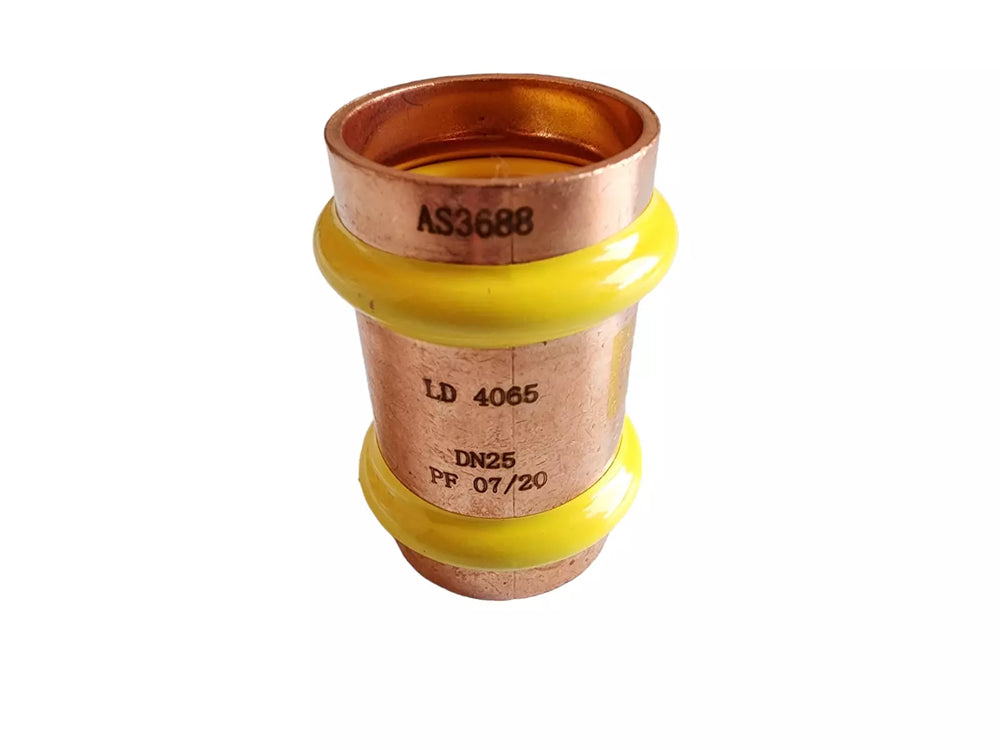 AW Metpress PFG012 Copper Gas Press Fitting 25mm 1" Slip Repair Coupling Union