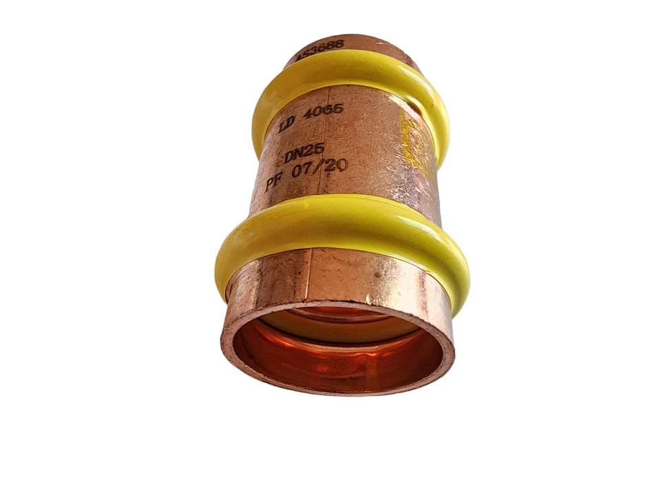 
                  
                    Load image into Gallery viewer, PFG012 Copper Gas Press Fitting 25mm 1&amp;quot; Slip Repair Coupling Union
                  
                