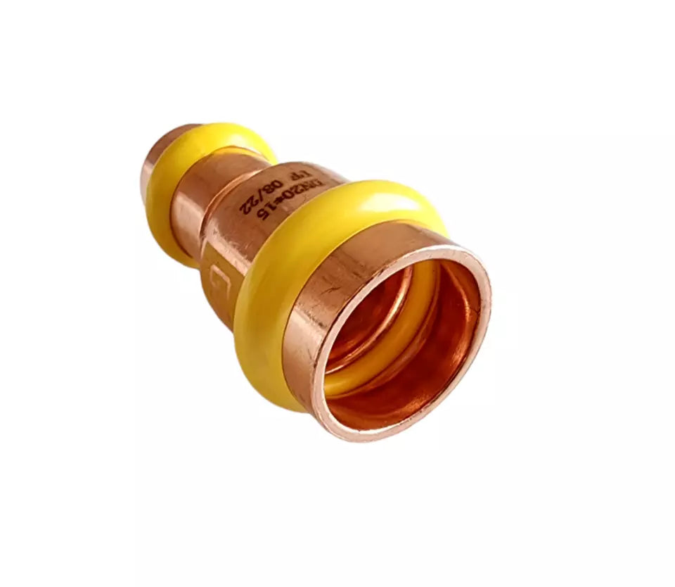 
                  
                    Load image into Gallery viewer, AW PFG019 Gas Copper Press Reducing Coupling 20mm-15mm DN20-15
                  
                