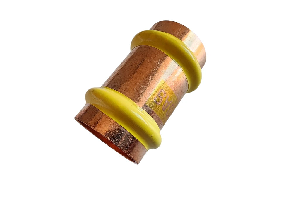 
                  
                    Load image into Gallery viewer, AW Metpress PFG012 Copper Gas Press Fitting 25mm 1&amp;quot; Slip Repair Coupling Union
                  
                