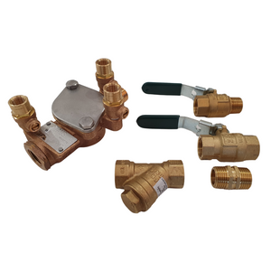 
                  
                    Load image into Gallery viewer, Watts 007-015-LBS 15mm ½&amp;quot; DCV Double Check Valve Backflow Preventer Kits with Ball Valves and Strainer, exc Unions
                  
                