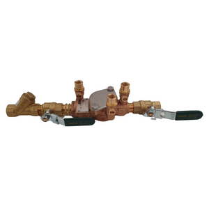 
                  
                    Load image into Gallery viewer, Watts 007-015-LBS 15mm ½&amp;quot; DCV Double Check Valve Backflow Preventer Kits Side View
                  
                