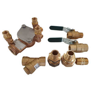 
                  
                    Load image into Gallery viewer, Watts 007-015-ULBS 15mm ½&amp;quot; DCV Double Check Valve Backflow Preventer Kits with Unions, Ball Valves and Strainer
                  
                