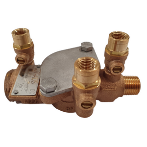 
                  
                    Load image into Gallery viewer, Watts 007-015 15mm ½&amp;quot; DCV Double Check Valve Backflow Preventer Device Side View
                  
                
