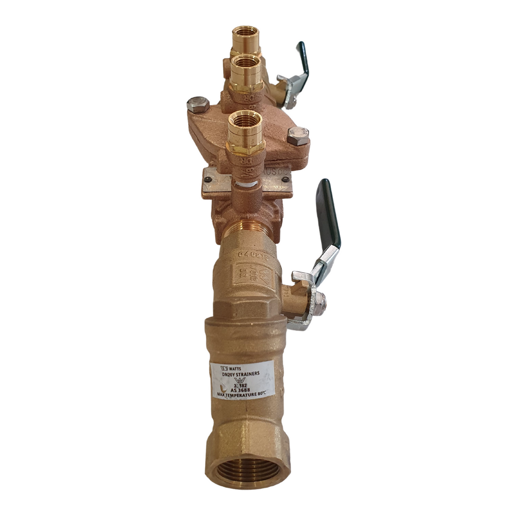 
                  
                    Load image into Gallery viewer, Watts 007-020-LBS 20mm ¾&amp;quot; DCV Double Check Valve Backflow Preventer Kits Inlet
                  
                