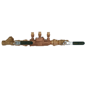 
                  
                    Load image into Gallery viewer, Watts 007-020-ULBS 20mm ¾&amp;quot; DCV Double Check Valve Backflow Preventer Kits Assembly Side View
                  
                