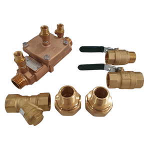 
                  
                    Load image into Gallery viewer, Watts 007-025-ULBS 25mm 1&amp;quot; DCV Double Check Valve Backflow Preventer Kits with Unions, strainer &amp;amp; ball valves
                  
                