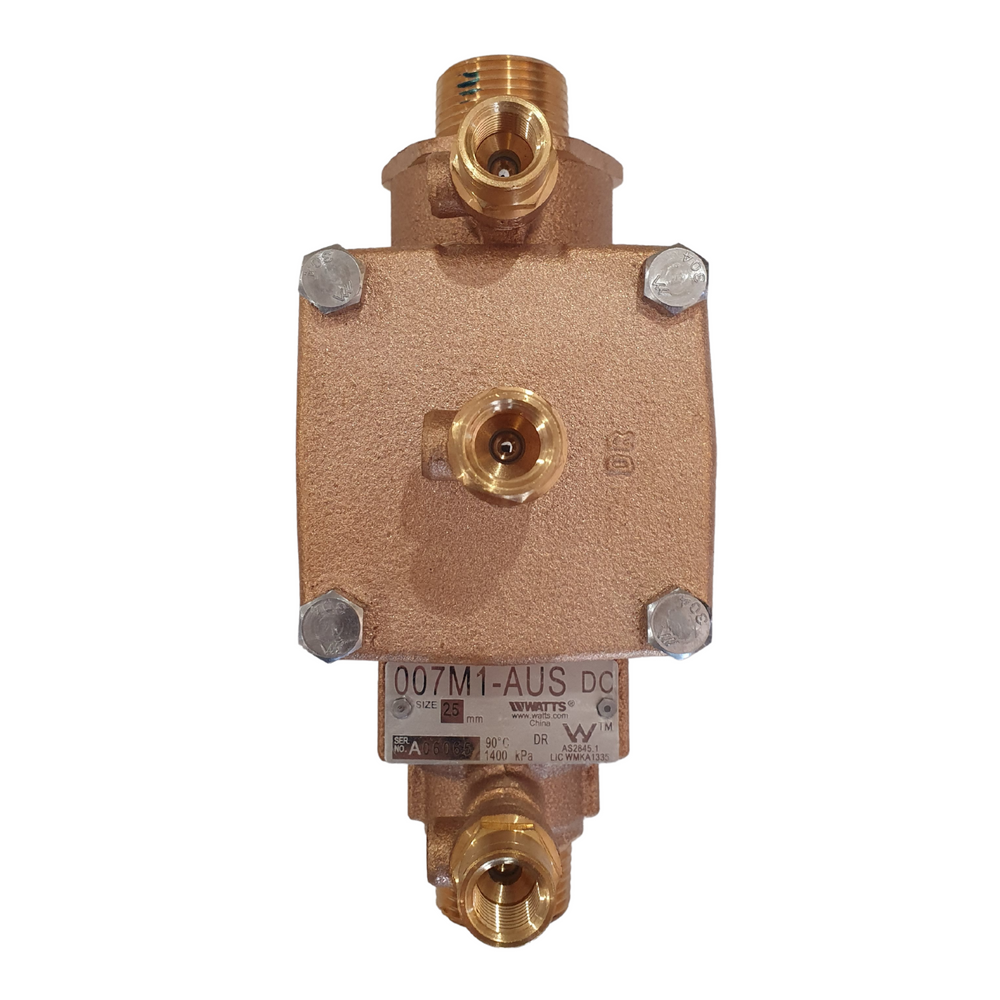 
                  
                    Load image into Gallery viewer, Watts 007-025 25mm 1&amp;quot; DCV Double Check Valve Backflow Preventer Device Label Plate
                  
                