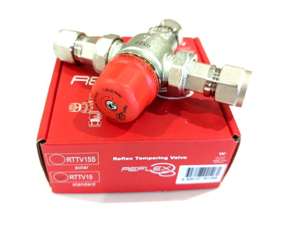 Reflex RTTV15 15mm 1/2" Tempering Mixing Valve (AVG, Reliance & Thomson Compatible)