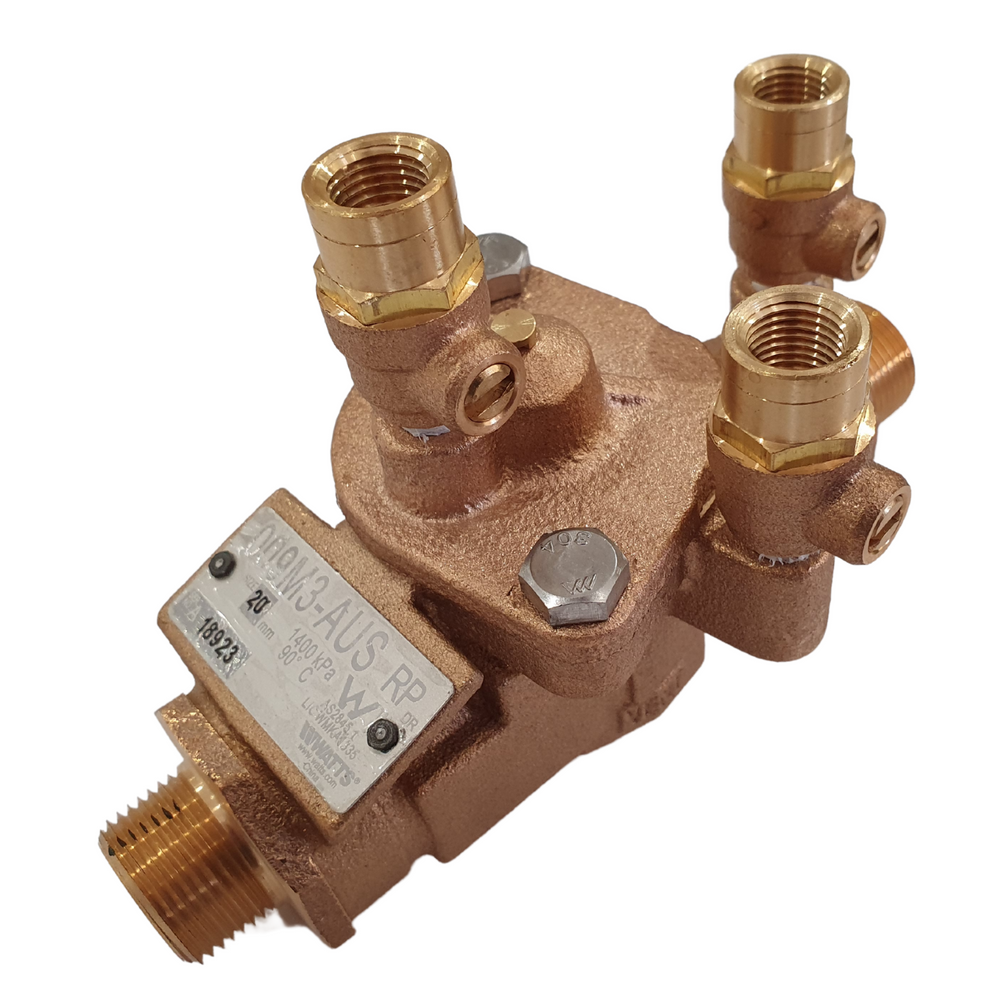 
                  
                    Load image into Gallery viewer, Watts 009-020 20mm ¾&amp;quot; RPZ Reduced Pressure Zone Backflow Preventer Device
                  
                