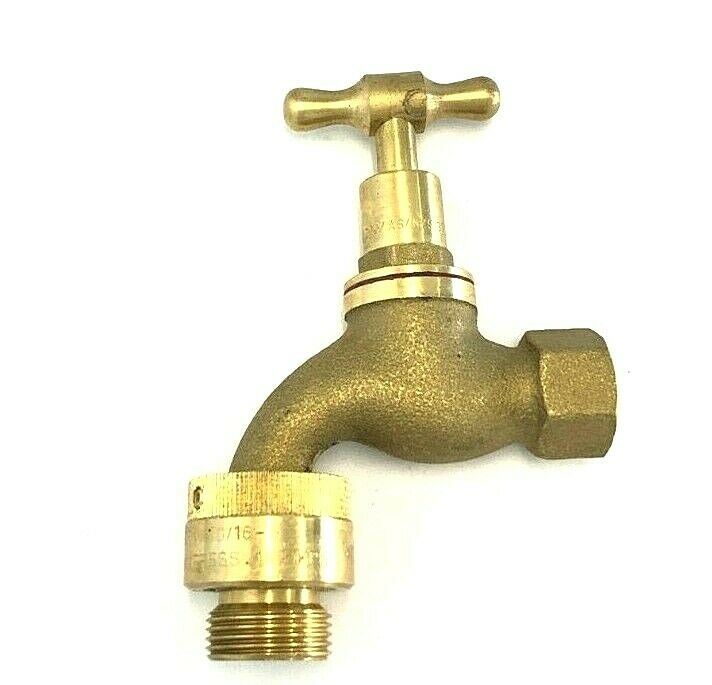 
                  
                    Load image into Gallery viewer, AW Metforge TH97VB 15mm (1/2&amp;quot;) FI Rough Brass Hose Tap with Vacuum Breaker
                  
                