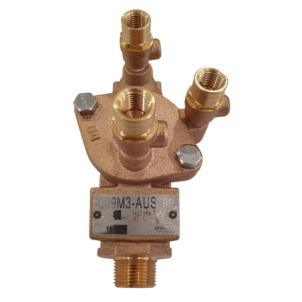 
                  
                    Load image into Gallery viewer, Watts 009-020 20mm ¾&amp;quot; RPZ Reduced Pressure Zone Backflow Preventer Device Inlet
                  
                